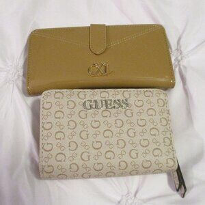 WOMEN'S WALLET SET (2) GUESS AND CXL - NWOT